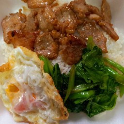 ป้าเจี๊ยบกระเพราหมู  ข้าวหมูทอด