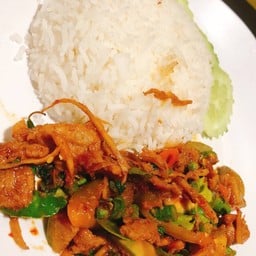 ผัดเผ็ด + ข้าว