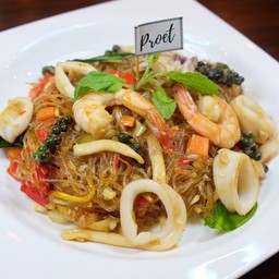 ผัดวุ้นเส้นขี้เมาทะเล