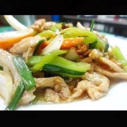 ผัดพริกอ่อน (กับข้าว)