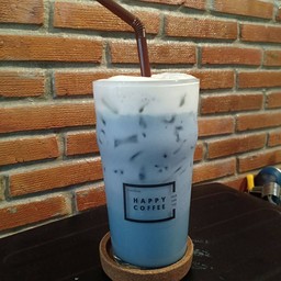 ชาอัญชันนมสด