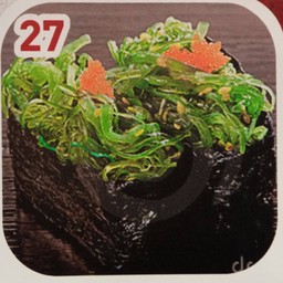 ข้าวปั้นหน้ายำสาหร่าย