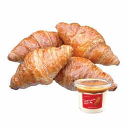 Cookie Sauce Cream Dip Croissant Set.