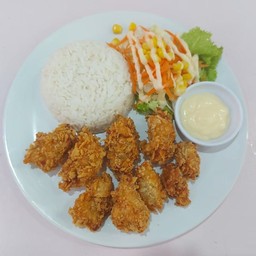 ข้าวไก่ทอด