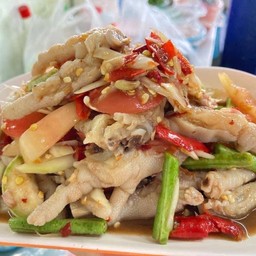 ตำตีนไก่ปลาร้าจ้า😄