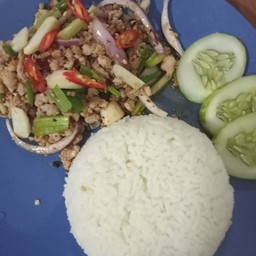 ข้าวหน้าลาบหมู