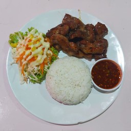 ข้าวสันคอจิ้มแจ่ว