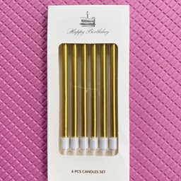 เทียนสีทอง แบบยาว