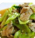 ข้าวราดผัดพริกอ่อนไก่+ดาว