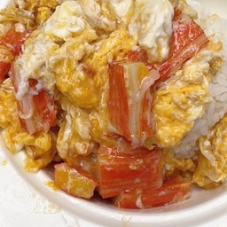 ข้าวไข่ขยี้ปูอัด