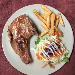 สเต็กพอคช็อพBBQ