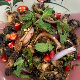 ก้อยหอยเชอรี่น้ำปลาร้า