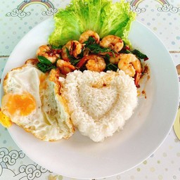 บะหมี่ถาดกระทะเล้ง-Bigกะเพราถาด