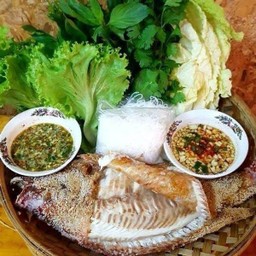 เมี่ยงปลาทับทิมเผา