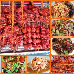 เจ๊อ้วนแซ่บเว่อร์ / ไก่ย่างหน้าอู่ ( อิ่ม อร่อย คุ้ม !! )