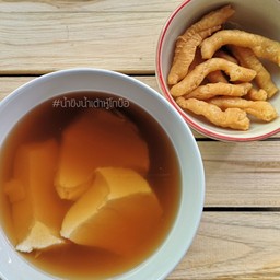 เต้าฮวยร้อน+ปาท่องโก๋กรอบ