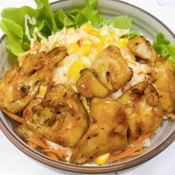 สลัดไก่ย่างบาบีคิว