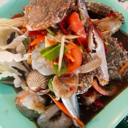 ตําเกาเหลาทะเลปลาร้า