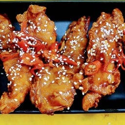 ไก่ทอดไร้กระดูก+ซอส