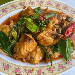 ปลาเก๋าผัดฉ่า (แบบชิ้น)