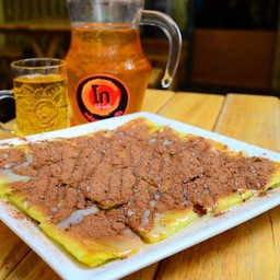 โรตีไข่ราดนมไมโล E Milo
