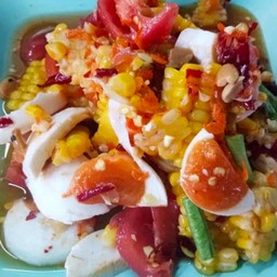 ตำข้าวโพดไข่เค็ม