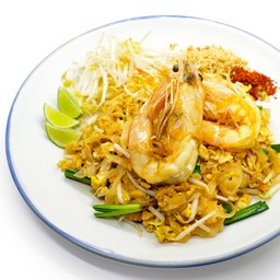 ผัดไทยกุ้งสด