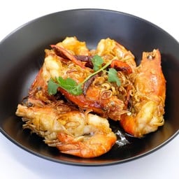 กุ้งแม่น้ำซอสมะขาม