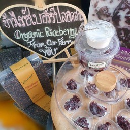 ข้าวไรซ์เบอร์รี่ปลอดสารไร่แม่นาย พะเยา ถูกนำมารังสรรค์เป็นขนมหวาน "ข้าวไรซ์เบอร์