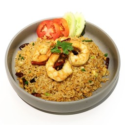 ข้าวผัดมันกุ้งพริกแห้ง