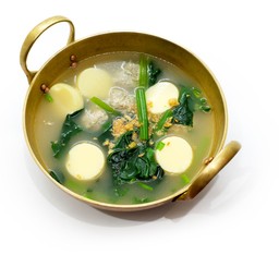 แกงจืดเต้าหู้หมูสับ (ปวยเล้ง)