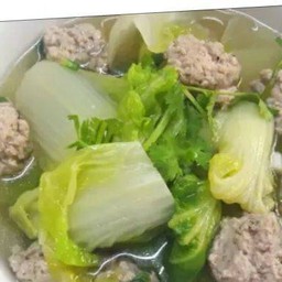 ข้าวไข่เจียว+ต้มจึดผักกาดขาวหมูสับ+เต้าหู้