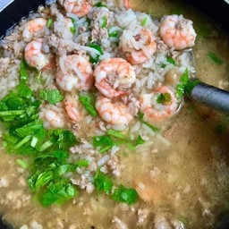 ข้าวต้มหมูสับกุ้ง