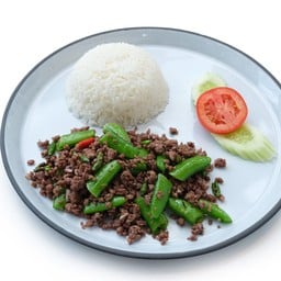 ข้าวหมูสับผัดหนำเลี๊ยบ