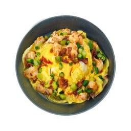 ข้าวไข่ข้นกุ้งซอสเอ็กซ์โอ สูตร เชฟ อีนอซ์ค เตียว (The Next Iron Chef Season 2)