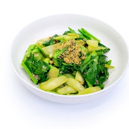 ผัดคะน้าฮ่องกงปลาเค็ม