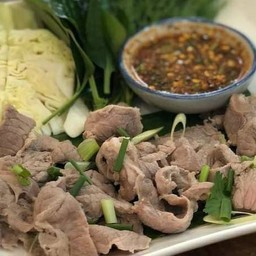 ลวกเนื้อลาย (เนื้อวัว)