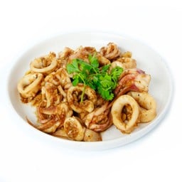 ปลาหมึกกระเทียมพริกไทย