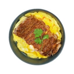 ข้าวไข่ข้นเนื้อย่างออสเตรเลีย+ซอสสูตรลับของ Egg My God