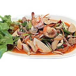 [อร่อยซ่ากับโค้ก] ยำรวม +  โค้ก ออริจินัล (กระป๋อง)