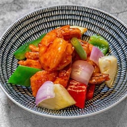 กุ้งผัดซอสเปรี้ยวหวาน