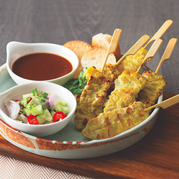 หมูสะเต๊ะ-เครื่องเคียง