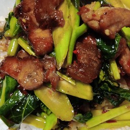 ผัดคะน้า(กับข้าว)