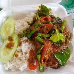 ข้าวเครื่องแกงประดุกกรอบ