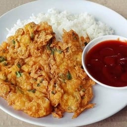 ข้าวไข่เจียวกุ้งสับ