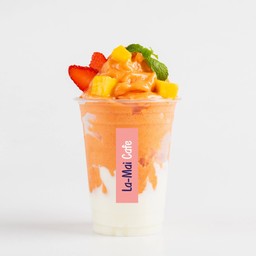 มะม่วงสตอเบอร์รี่โยเกิร์ต