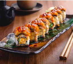 Dragon Roll (4 pcs)  โรลปลาไหล