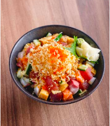 Bara Chirashi Don  ข้าวหน้าปลาดิบรวมหั่นเต๋า