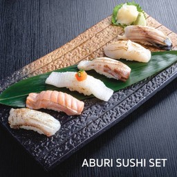Aburi Sushi Set ซูชิเซ็ตปลาลนไฟ
