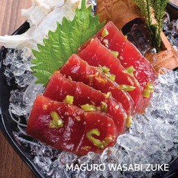 Maguro Wasabi Zuke ซาซิมิปลาทูน่าหมักซอสซึเกะ